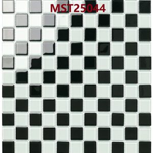 gach mosaic thuy tinh tron 2 mau den trang ban co mst25044 2