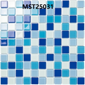 gach mosaic thuy tinh tron 3 mau xanh + 1 mau trang mst25031 2