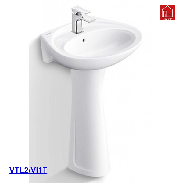 chau lavabo treo tuong co chan viglacera vtl2 vi1t (bs401 bs501 )