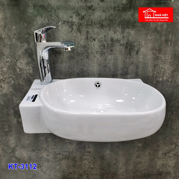 chau lavabo gan goc tuong kante kt3112